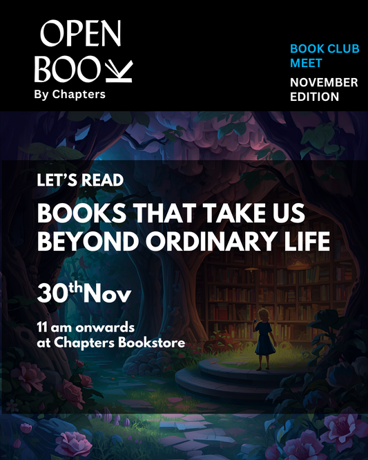 Open Book | Chapters Book Club Meet | 30 Nov