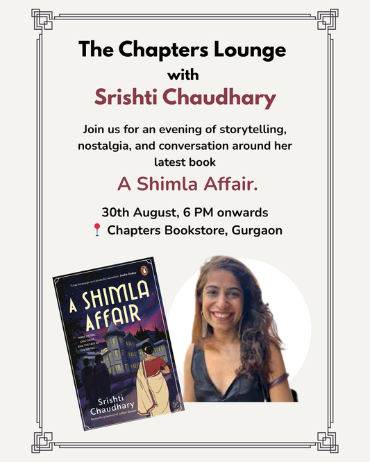 The Chapters Lounge with Srishti Chaudhary | A Shimla Affair