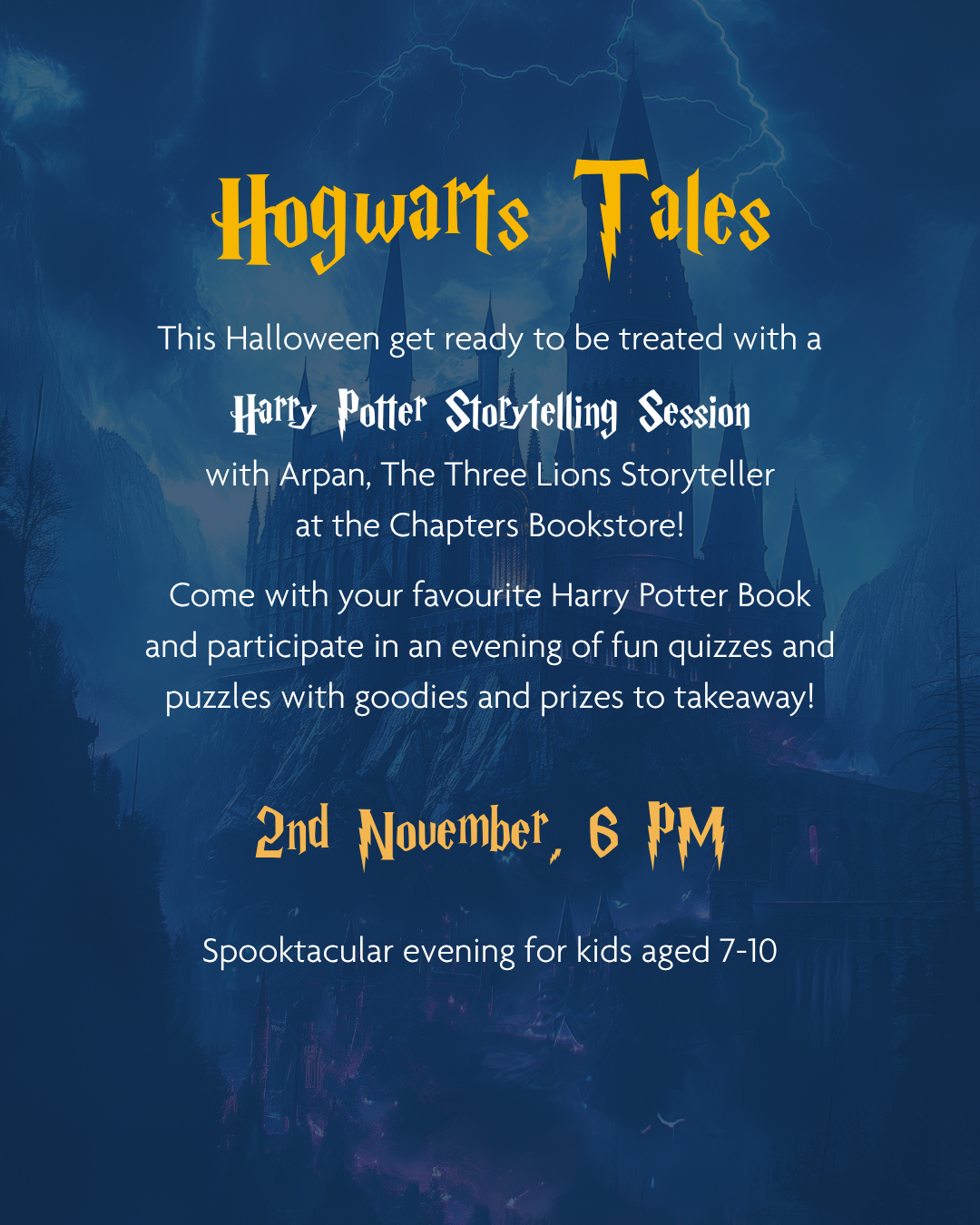 Hogwarts Tale | Harry Potter Story Session (7-10 years)